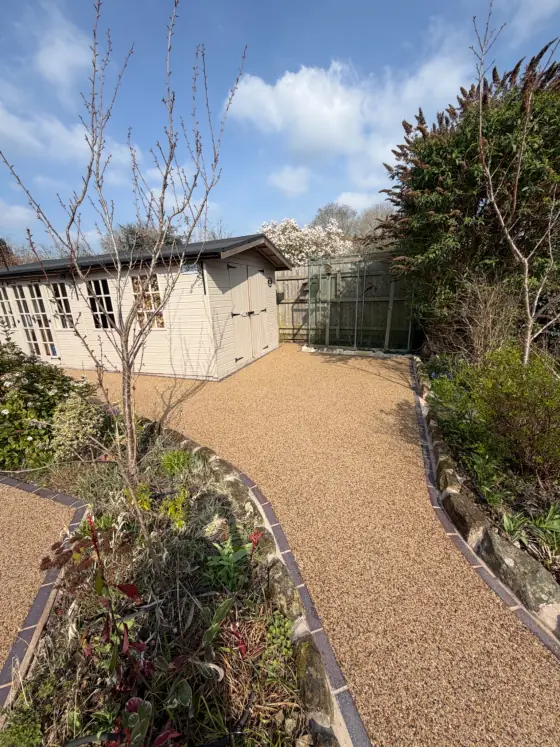 Resin bound patio and pathway